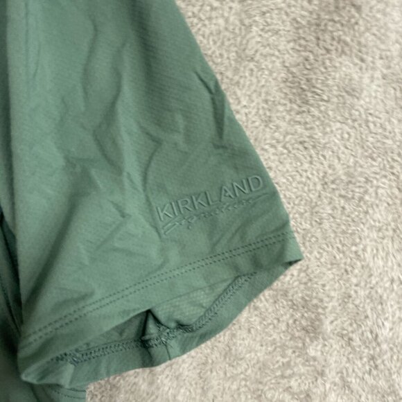 NWOT Kirkland Signature Men's M Green Polo Active Shirt - Picture 7 of 9
